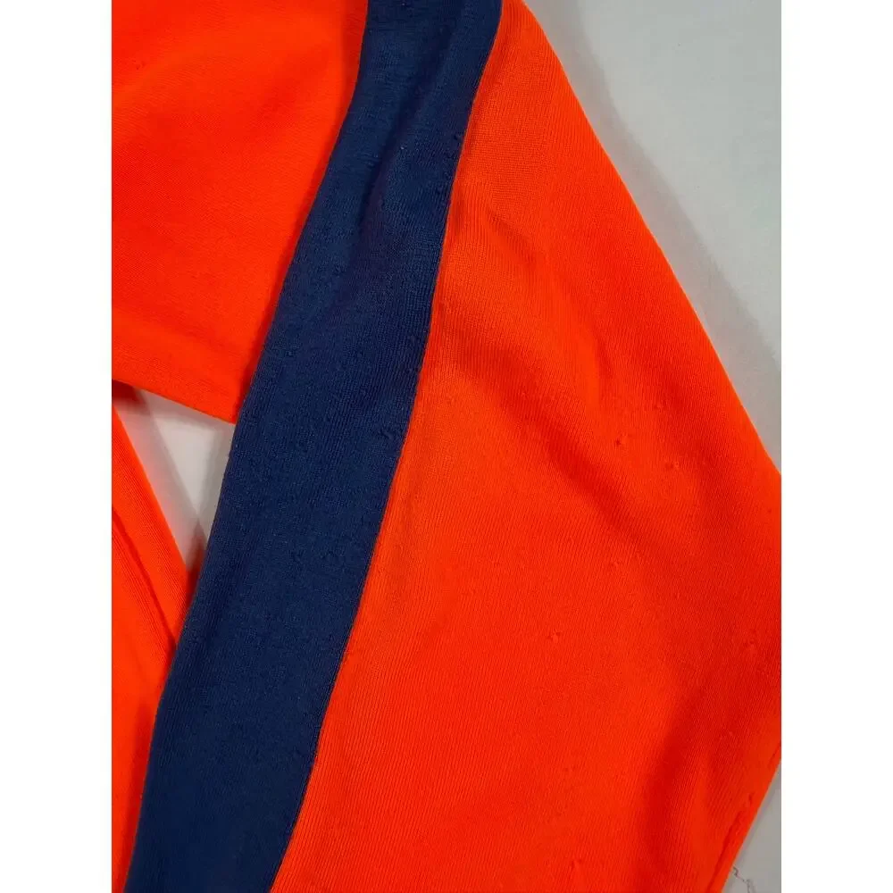 Mini Boden Shark Rash Guard Swim Trunks Set Orange Blue Size 6-7 year boys